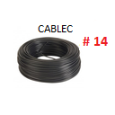 CABLE SOLIDO # 14 ELECTROCABLE NEGRO