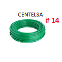 CABLE SOLIDO # 14 ELECTROCABLE VERDE