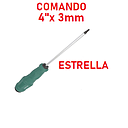 DESARMADOR ESTRELLA 4" X 3MM COMANDO
