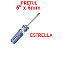 DESARMADOR ESTRELLA 6" X 6MM PRETUL