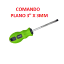 DESARMADOR PLANO  3" X 3MM COMANDO
