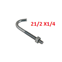 GANCHO J  21/2 X1/4  SIMP