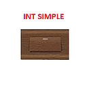 INTERRUPTOR SIMPLE 125/250V MADERADO AQUA MAVIJU