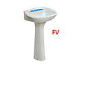 LAVABO BLANCO GALA/ PEDESTAL FV (208-BL)