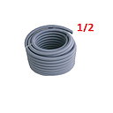 MANGUERA ANILLADA 1/2" GRIS