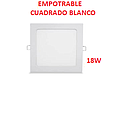 PANEL EMPOT CUADRADO BLANCO 18W BELLALUX LAMPARA 22cm X 22cm