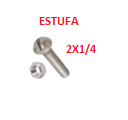 PEES-2X1/4          PERNOS ESTUFA
