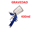 PISTOLA PINTAR DE GRAVEDAD 400ML NIQUELADA USA DESINGS