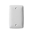 PLACA CIEGA PLASTICA BLANCA