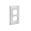 PLACA PLASTICA BLANCA PARA TOMA