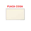PLACA CIEGA MARFIL AQUA MAVIJU