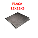 PLACA METALICA DE 15 X 15 X 5