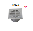 REJILLA CUADRADA ALUMINIO 4"  YETKA (125.527)
