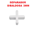 SEPARADOR D/BALDOSA CRUZ 3MM / 200 UNIDADES