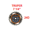 DISCO SIERRA CIRCULAR 7 1/4" X 24D X 5/8" TRUPER