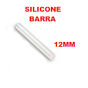 SILICONE BARRA 12MM X 8 TRANSP/GRUESA