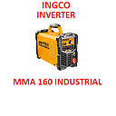 SOLDADORA INVERTER MMA 160 A INDUSTRIAL INGCO (INGUMMA1606) (1 año garantía fab)