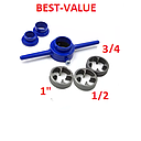 TARRAJA MANUAL 1/2-3/4-1"   P/TUBO BEST-VALVUE BLISTER