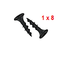 TOAG-1X8       TORNILLO AGLOMERADO MDF