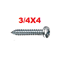 TOAU-3/4X4       TORNILLO AUTOROSCABLE