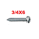 TOAU-3/4X6       TORNILLO AUTOROSCABLE