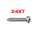 TOAU-3/4X7       TORNILLO AUTOROSCABLE