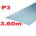 TRASLUCIDO P3 CRISTAL 3.60 X 0.83 POLICARBONATO