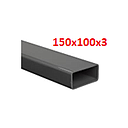 TUB RECT 150 X 100 X 3MM