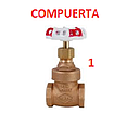 LLAVE COMPUERTA RW 1"