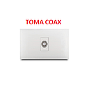 TOMA COAXIAL  VETO PREMIUN BLANCO / 1 SERVICIO