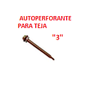 TORNILLO AUTOPERFORANTE "3" P/TEJA