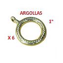 ARGOLLAS PARA CORTINA "1" (6 UND)