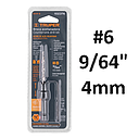 BROCA AVELLANADORA # 6  (9/64") (4mm)