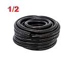 MANGUERA ANILLADA 1/2" NEGRA