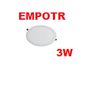 PANEL EMPOTR REDONDO LUZ BLANCA 3W LAMPARA (IL040403)