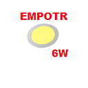 PANEL EMPOTR REDONDO LUZ CALIDA 6W MAVIJU (IL040404)