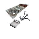 FREGADERO PLT 2 POZO 120 X 50 X 15 C/ CANASTA (LS-12050H)