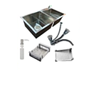 FREGADERO PLT 2 POZO 78 X 43 X 22 C/ CANASTA (LS-784DHBP)