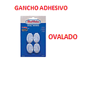 [ACCESORIO-005] GANCHO ADHESIVO OVALADO MEDIANO X 4 PIEZAS