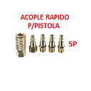 [ACOPLE-001] ACOPLE RAPIDO P/PISTOLA COMPRESOR (5 PIEZAS)