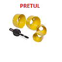 [BROCA-992] BROCASIERRAS MADERA-ALUMINIO-PLASTICO  PRETUL 5 PIEZAS (23550)