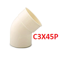 [C3X45P] CODO PLASTIGAMA 75 X 45
