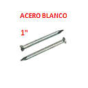 [ACEROBLANCO-105] CLAVOS ACERO BLANCO  1"  -  (# 7 X 25 M/M)