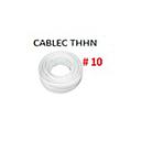 [CF-011] CABLE FLEXIBLE # 10 CABLEC ECON. THHN-FLEX BLANCO  - 100 MT