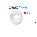 [CF-111] CABLE FLEXIBLE # 12 CABLEC ECON. THHN-FLEX BLANCO - 100 MTS