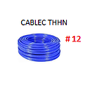 [CF-114] CABLE FLEXIBLE # 12 CABLEC ECON. THHN-FLEX AZUL - 100 MTS