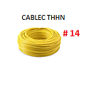 [CF-213] CABLE FLEXIBLE # 14 CABLEC ECON. THHN-FLEX AMARILLO -100 MTS
