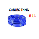 [CF-214] CABLE FLEXIBLE # 14 CABLEC ECON. THHN-FLEX AZUL - 100 MTS