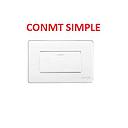 [CONMU-500] CONMUTADOR SIMPLE 125/250V BLANCO AQUA MAVIJU (10 años garantía fab)