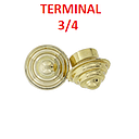 [CORTINA-005] TERMINAL P/CORTINA 3/4 (UN PAR)
